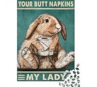 Your Butt Napkins My Lady(82) 1000 Piece Jigsaw Puzzle, 52x38cm/1000pcs, for Adults, Quiet Home Activity, Focused Puzzle Time And Time at Home