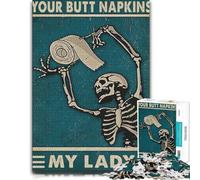 Your Butt Napkins My Lady Family Wooden Jigsaw, Adults, 1000 Pieces | Border-first building: focused tabletop leisure on quiet evenings.