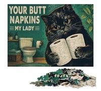 Your Butt Napkins My Lady Relaxing Wooden Puzzle, Adults, 1000 Pieces | Section-by-section building - a practical indoor pastime over several sessions.