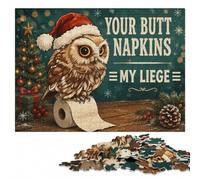 Your Butt Napkins My Liege Colourful Wooden Puzzle for Adults, 500 Pieces | Section-by-section building: steady puzzle progress at your own pace.