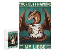 Your Butt Napkins My Liege Jigsaw Puzzle, 1000 PCS, Indoor Activity for The Home, Classic Jigsaw Entertainment for The Home, for Family Fun