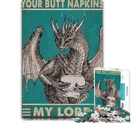 Your Butt Napkins My Lord Indoor Wooden Puzzle, Adults, 1000 Pieces | Puzzle for Adults: border-first or section-first building options on weekends.