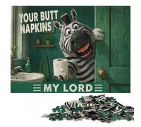 Your Butt Napkins My Lord Wooden Jigsaw 1000 Pieces for Adults | Jigsaw Puzzle - easy-to-see colour differences for piece grouping at your own pace.