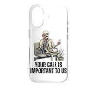 Your Call Is Important To US Skeleton Funny Customer Service Case for iPhone 17