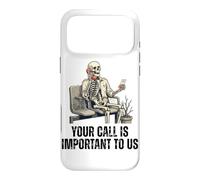 Your Call Is Important To US Skeleton Funny Customer Service Case for iPhone 17 Pro Max