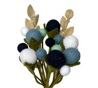your castle Bouquet of 14 Handmade Artificial Felt Flowers & 2 Branches, Fair Trade, Sustainable Felt Decoration, Realistic Artificial Flowers, Felt Floristics, Fabric Flowers, Felt Flower Set, Flora