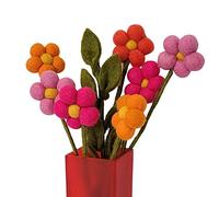 your castle Bouquet of 7 Handmade Felt Flowers & 1 AST, Fair Trade, Sustainable Felt Decoration, Realistic Artificial Flowers, Textile Flowers, Felt Set Flowers, Fabric Flowers, Felt Flowers, Vanessa