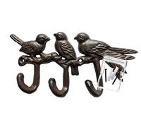 your castle Decorative Wall Hook with Bird Motif, Cast Iron, Approx. 23 x 11 cm