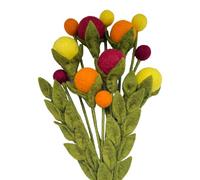 your castle Handmade Artificial Felt Flower Bouquet, 12pcs Callista, 30 cm Stems, Fair Trade, Sustainable Decoration