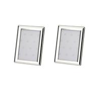your castle Set of 2 Photo Frames Curved Smooth Polished for Photos 7 x 5 cm Silver-Plated Tarnish-Resistant