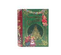 Your Castle Tin in the Shape of a Christmas Book - Night Before Christmas Decorative Box - Retro Very Large 24.5 x 21 x 9 cm - Volume: 3 Litres