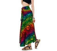 YOUR COZY Boho Maxi Skirt & Sundress for Women - 2-in-1 Hippie Festival Skirt - Lightweight Summer Beach & Travel Outfit (Reggae Mandala Elephant)
