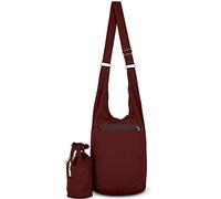 YOUR COZY Crossbody Bags For Women Crossbody Purse Hobo Bags For Women Aesthetic Shoulder Tote Bag With Zipper And Small Sack Bag (Red Wine)