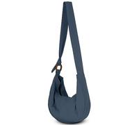 YOUR COZY Hobo Crossbody Bag for Women - Handmade Cotton Boho Purse with Wooden Ring | Lightweight Slouchy Shoulder Sling Tote Bag (Dark Grey)