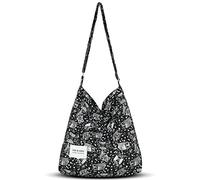 YOUR COZY Hobo Crossbody Bag for Women - Large Cotton Tote Shoulder Purse | Adjustable Strap Boho Messenger Work Travel Bag for Daily Use (White Owl)