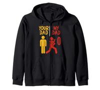 Your Dad My Dad Funny Costume Dart Lover Father's Day Zip Hoodie
