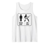 Your Dad vs My Dad Funny Dad Guitar Design Tank Top