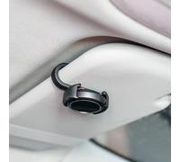 Your Day Mate Car sun visor holder for CO-DRIVER NO1, 2 sets, in Black, compatible with OOONO CO-DRIVER NO1, made of sturdy plastic, not 3D printed, speed camera warning holder for No1