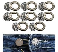 Your Day Mate Comfortable Waistband Expander, 8 Pack, with Metal Spring, for Women and Men, for Jeans, Trousers, Suit Trousers, Skirt