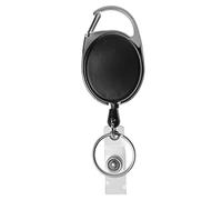 Your Day Mate Jojo lanyard, 1 piece, 65 cm extendable steel wire rope, key roll for ID card, ticket, door chip, ski pass, key, key ring, key ring with carabiner for trousers, rucksack