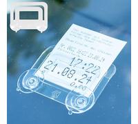 Your Day Mate Windscreen parking card holder, 2 pieces, in transparent, holder with suction cups, parking card holder windscreen, car windscreen parking card holder, parking ticket holder