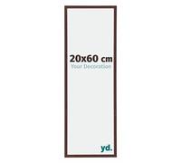 Your Decoration - Picture Frame 20,00x60,00 cm - Brown - UV Resistant Glass Plate - Anti-Reflective -Annecy