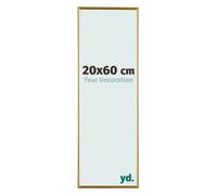 Your Decoration - Picture Frame 20x60 cm - Gold - Decorative Wall Frame in Plastic with Antireflection - Frame 20x60 - Evry