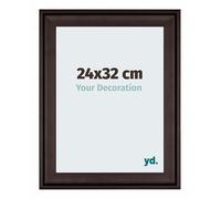 Your Decoration - Picture Frame 24x32 cm - Brown - Decorative Wall Frame in wood with Antireflection - Frame 24x32 - Birmingham