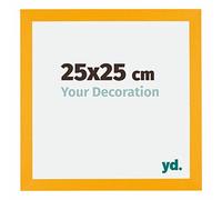 Your Decoration - Picture Frame 25x25 cm - Yellow - Decorative Wall Frame in MDF with Antireflection - Frame 25x25 - Mura