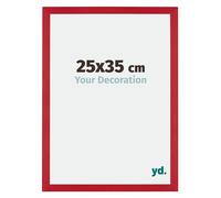 Your Decoration - Picture Frame 25x35 cm - Red - Decorative Wall Frame in MDF with Antireflection - Frame 25x35 - Mura
