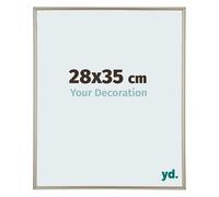 Your Decoration - Picture Frame 28,00x35,00 cm - Champagne - UV Resistant Glass Plate - Anti-Reflective -Annecy
