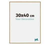 Your Decoration - Picture Frame 30x40 cm - Beech Light - Decorative Wall Frame in Plastic with Antireflection - Frame 30x40 - Evry