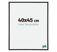 Your Decoration - Picture Frame 40,00x45,00 cm - Black Matte - UV Resistant Glass Plate - Anti-Reflective -Annecy