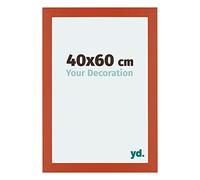 Your Decoration - Picture Frame 40x60 cm - Orange - Decorative Wall Frame in MDF with Antireflection - Frame 40x60 - Mura
