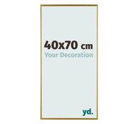 Your Decoration - Picture Frame 40x70 cm - Gold - Decorative Wall Frame in Plastic with Antireflection - Frame 40x70 - Evry