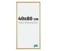 Your Decoration - Picture Frame 40x80 cm - Gold - Decorative Wall Frame in Plastic with Antireflection - Frame 40x80 - Annecy