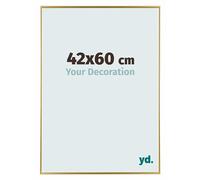 Your Decoration - Picture Frame 42x60 cm - Gold - Decorative Wall Frame in Plastic with Antireflection - Frame 42x60 - Evry