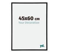 Your Decoration - Picture Frame 45x60 cm - Black Matte - Decorative Wall Frame in Aluminium with Antireflection - Frame 45x60 - Austin