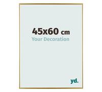 Your Decoration - Picture Frame 45x60 cm - Gold - Decorative Wall Frame in Plastic with Antireflection - Frame 45x60 - Evry