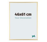 Your Decoration - Picture Frame 46x61 cm - Gold - Decorative Wall Frame in Aluminium with Antireflection - Frame 46x61 - Kent