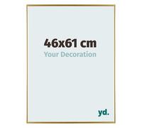 Your Decoration - Picture Frame 46x61 cm - Gold - Decorative Wall Frame in Plastic with Antireflection - Frame 46x61 - Evry