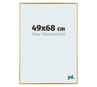 Your Decoration - Picture Frame 49x68 cm - Gold - Decorative Wall Frame in Plastic with Antireflection - Frame 49x68 - Evry
