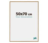 Your Decoration - Picture Frame 50x70 cm - Beech Light - Decorative Wall Frame in Plastic with Antireflection - Frame 50x70 - Evry