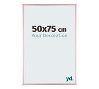 Your Decoration - Picture Frame 50x75 cm - Copper - Decorative Wall Frame in Aluminium with Antireflection - Frame 50x75 - Kent