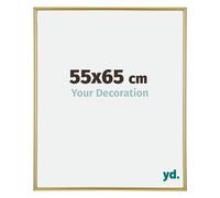 Your Decoration - Picture Frame 55x65 cm - Gold - Decorative Wall Frame in Plastic with Antireflection - Frame 55x65 - Annecy