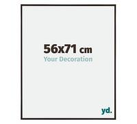 Your Decoration - Picture Frame 56x71 cm - Anthracite - Decorative Wall Frame in Plastic with Antireflection - Frame 56x71 - Evry