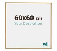 Your Decoration - Picture Frame 60x60 cm - Beech Light - Decorative Wall Frame in Plastic with Antireflection - Frame 60x60 - Evry