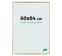 Your Decoration - Picture Frame 60x84 cm - Gold - Decorative Wall Frame in Plastic with Antireflection - Frame 60x84 - Evry