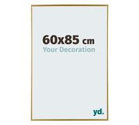 Your Decoration - Picture Frame 60x85 cm - Gold - Decorative Wall Frame in Plastic with Antireflection - Frame 60x85 - Evry