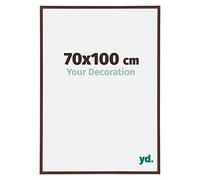 Your Decoration - Picture Frame 70,00x100,00 cm - Brown - UV Resistant Glass Plate - Anti-Reflective -Annecy